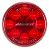 Maxxima 2 1/2" Round Red Vantage Series Clearance Marker, Bulk Pack - M16280R-X