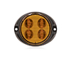 Maxxima 2.5" x 3" Oval Surface Mount Warning Amber - M20432Y