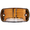 Maxxima Rectangular Amber Clearance Marker P2PC with Blue Ground Light - M23025YB-DC