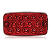 Maxxima Rectangular Red Low Profile Surface Mount STT -0 M42206RDF-X