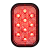 Maxxima Rectangular Red Clear Lens Stop/Turn/Tail -0 M42213RCL-A