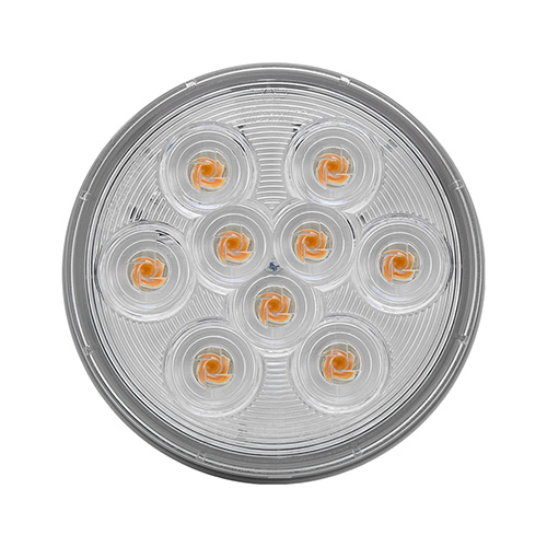 Maxxima 4" Round Amber Clear Lens Park/Turn