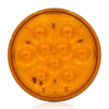 Maxxima 4" Round Amber PRT Lightning Series DryFit Connector - M42339YDF