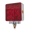 Maxxima Square Chrome Red / Amber STT / PFT Pedestal RH Single Post - M42361R/Y-A