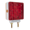 Maxxima Square Chrome Red / Amber STT / PFT Pedestal LH Double Post - M42362R/Y-A