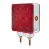 Maxxima Square Chrome Red / Amber STT / PFT Pedestal RH Double Post - M42363R/Y-A