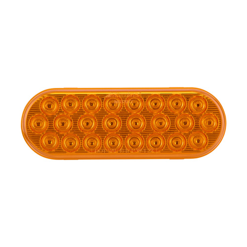 Maxxima 6" Oval Amber Programmable Flashing LED Warning Light & Park/Turn