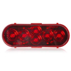 Maxxima 6 LED Red Oval Stop/Tail/Turn Max Heat Lens - M63348R-MH