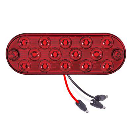 Maxxima 6" Oval Red STT Thin Profile