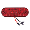 Maxxima 6" Oval Red STT Thin Profile Surface or Grommet Mount .180 Bullets - M63351R-X