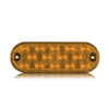 Maxxima 6" Oval Thin Profile Surface Mount LED Warning Light - Amber - M63353Y