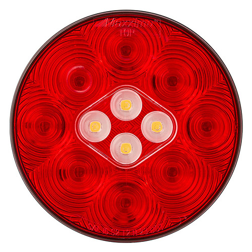 Maxxima 4" Round Hybrid Combination Stop/Turn/Tail + Back-Up Light