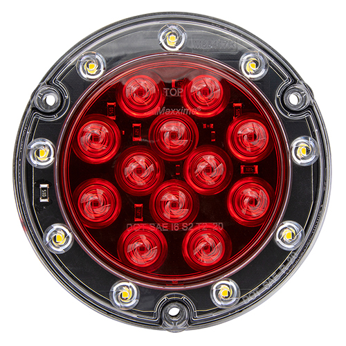 Maxxima 5.5" Round Flange Mount Stop Turn Tail/Back Up Light