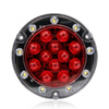 Maxxima 5.5" Round Flange Mount Stop Turn Tail/Back-Up 2 PL-3 Pigtails 1,000 Lm Work Light M85437R-WL