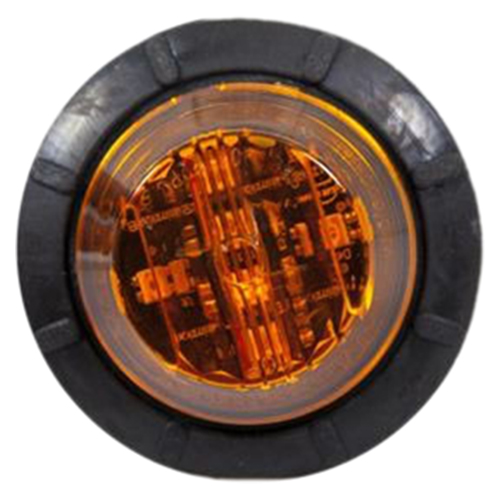 Maxxima 6 LED 1.25" Round Low Profile Combination P2PC Clearance Marker Amber M09410Y