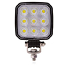 Maxxima Square 9 LED Work Light 3,600 Lumens 12/24VDC Deutsch Connector - MWL-64