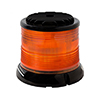 North American Signal 12/24 V Amber, Maximum Power LED, Flashing Light, 360 degree, Aluminum Base & Top - LED400HD-A