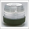 North American Signal 24 V Amber, Permanent Mount, 5" Lens, Rubber Base, Solid State Flasher - EFL5-24A