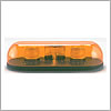 North American Signal 12/24 V Amber, Q350Master+SL, Mirror, Permanent Mount, 23" - MB35-A