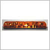 North American Signal 12 V Clear, 4-55 W Hal/Reflectors, Amber Lens Covers, 2 #WL1, Permanent Mount - MDTRA2W-C