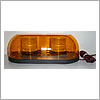 North American Signal 12/24 V Amber, Q350Master & Slave, Permanent Mount, 17.25" - MMB35-A