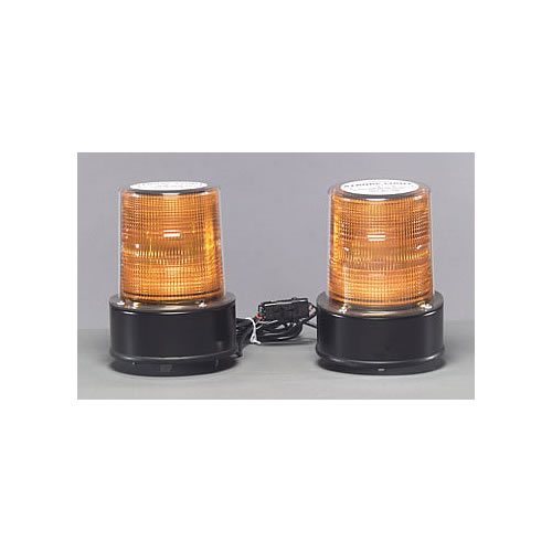 North American Signal 12/24 V Amber Q2500 Master & H2500-A, Ic10Ww, Quad Flash - Q2500+SL-A