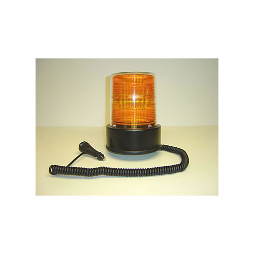 North American Signal 12/24 V Amber, Inner Lens, Outer Dome, Magnet Mount, Quad Flash - Q2500MX-A