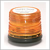 North American Signal 12/24 V Amber Strobe Light, Permanent Mount, Quad Flash - Q625-A