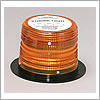 North American Signal 12/24 V Amber Strobe Light, Flange Base Mount, Quad Flash - Q625F-A