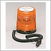 North American Signal 12/24 V Amber Strobe Light, 6" Lens, Magnetic Mount, Quad Flash - Q625HM-A