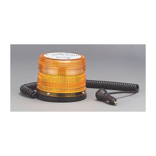 North American Signal 12/24 V Amber Strobe Light, Magnetic Mount, Quad Flash - Q625M-A