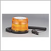 North American Signal 12/24 V Amber Strobe Light, Magnetic Mount, Quad Flash - Q625M-A