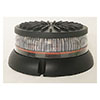 North American Signal 12/24V Clear Lens LED Warning Light, Single LED Color - LED416LP-CBCR