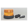 North American Signal 12/24V Amber Single Flash LED lamp, Rubber Base, Mag. Mount - LED500MX-A