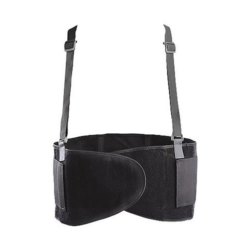 Occunomix Value Super Maxx Back Support w/Suspenders, Black - 626