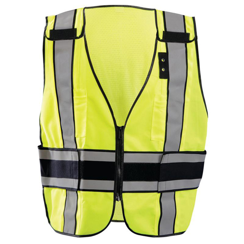 Occunomix Deluxe Solid/Mesh Breakaway Public Safety Vest with Dor