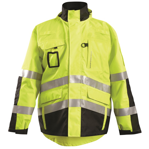 Occunomix 3-In-1 Safety Performance Workwear Black Bottom Rip Stop Parka