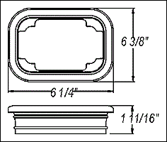 Optronics ST33 Series Stop/Turn/Tail Light PVC Grommet - A33GB