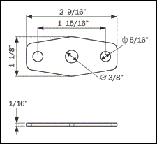 Optronics MC44 & BA44 Series Marker/Clearance Light Red Replacement Lens - A44R500B