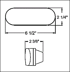 Optronics BU70 Series Back-Up Light Kit with Grommet and Pigtail BU64CB