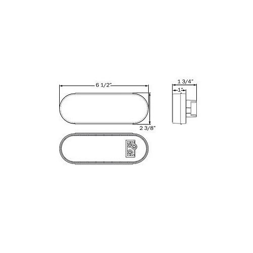 Optronics BUL111 Series LED Back-Up Light with Recess Mount BUL111CB
