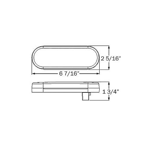 Optronics BUL72 Series LED Interior/Utility Light with Grommet - BUL72CBGKP