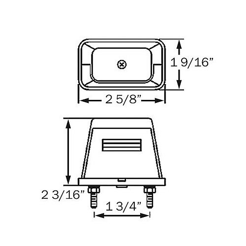 Optronics LP41 Series License Plate Light with Stud Mount LP41CB
