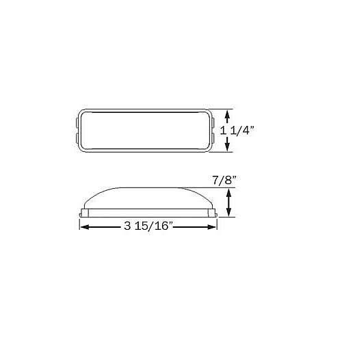 Optronics LP65 Series License Plate Light Thinline - LP65CB