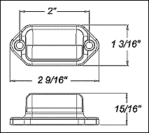 Optronics LPL31 Series LED License Light - LPL31CB