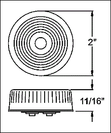 Optronics MC53 Series Marker/Clearance Light Yellow - MC53ABSB