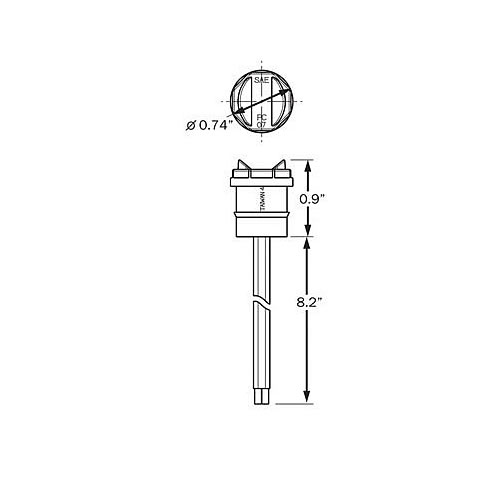 Optronics MCL11 Series Red LED Marker/Clearance Light with Sealed Grommet - MCL11RKPVG