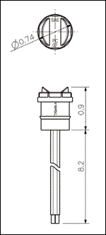 Optronics MCL12 Series LED Marker/Clearance Light Red 3/4" - MCL12RK