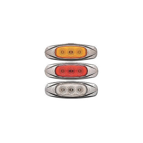 Optronics MCL17/19 Series 3 LED Red Marker/Clearance Light - MCL17RBP