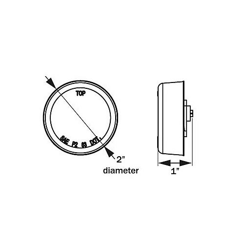 Optronics MCL56 Series LED Marker/Clearance Light Yellow with Grommet Mount - MCL56ABP